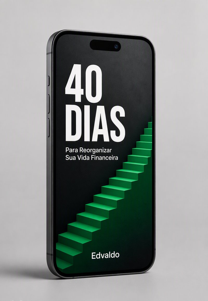 Capa do e-book 40 Dias para Reorganizar Sua Vida Financeira